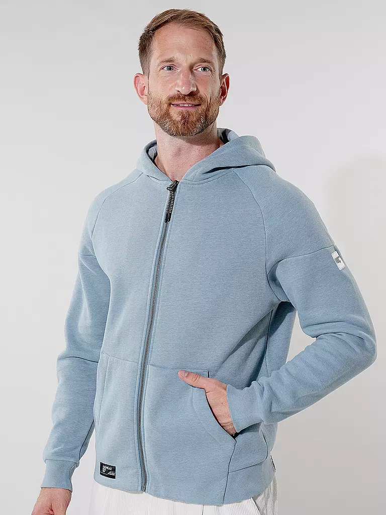 RAGWEAR Sweatjacke ZENWAY hellblau