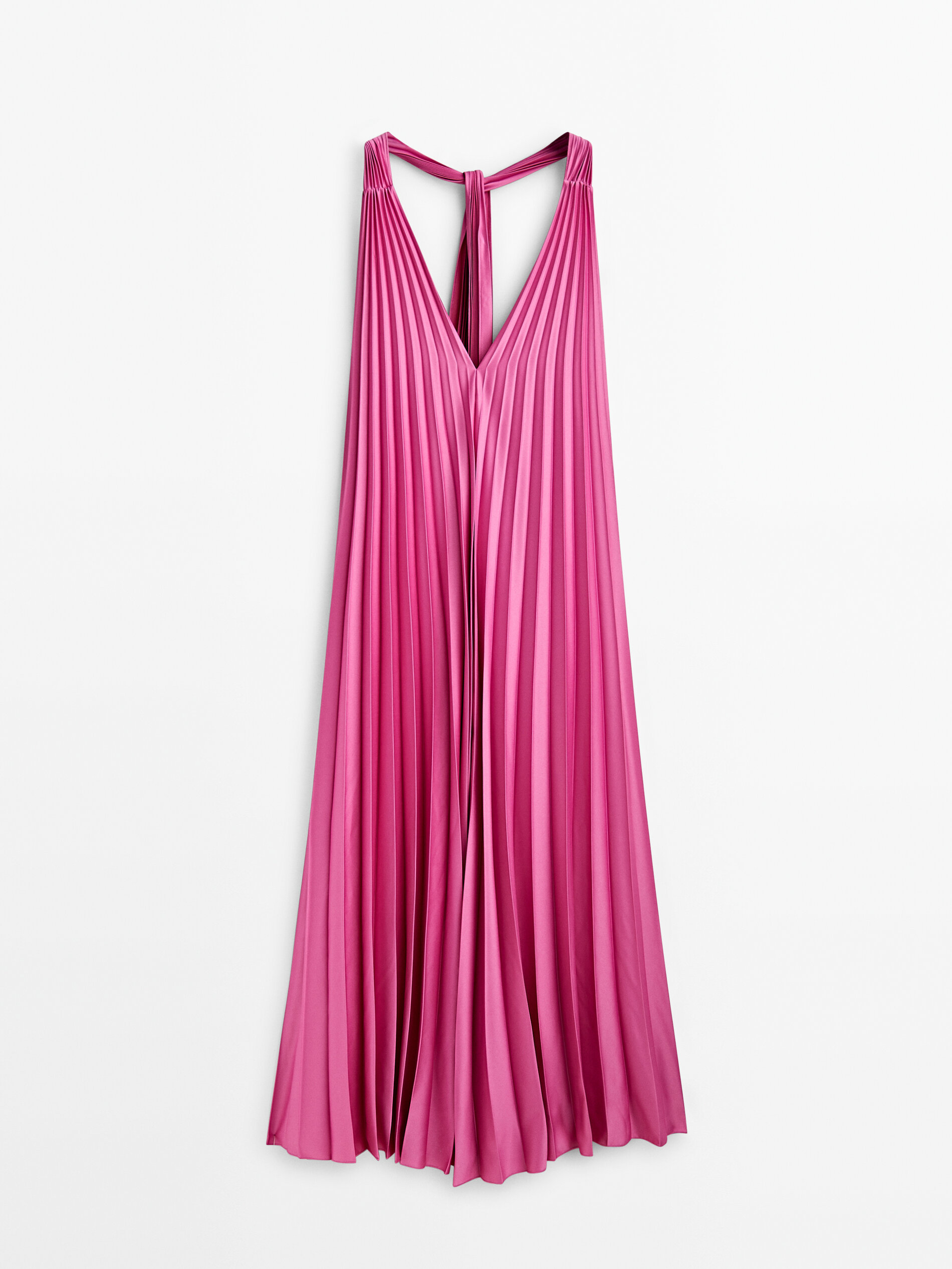 Vestido plissado amplo - Studio - ROSA