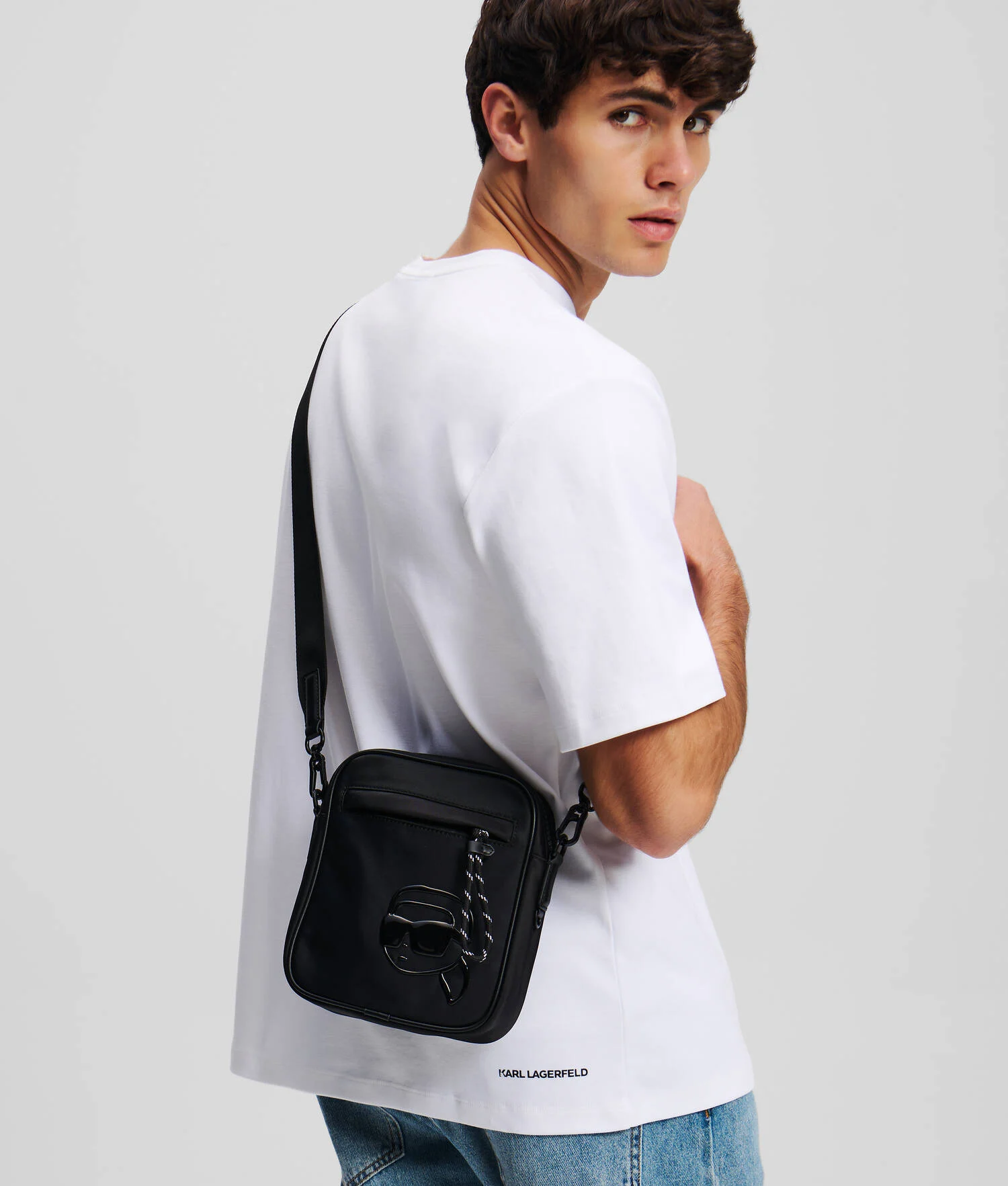 SAC BANDOULIÈRE EN NYLON - Noir