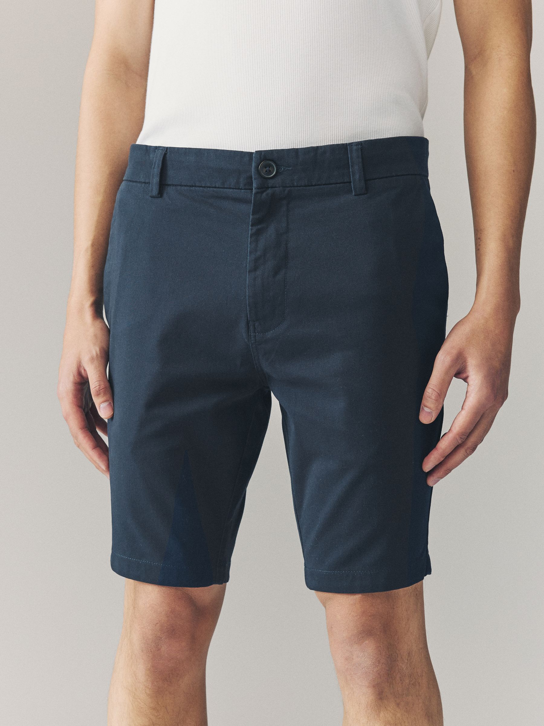Multi - Strakke Pasvorm - Set van 4 chinoshorts met stretch