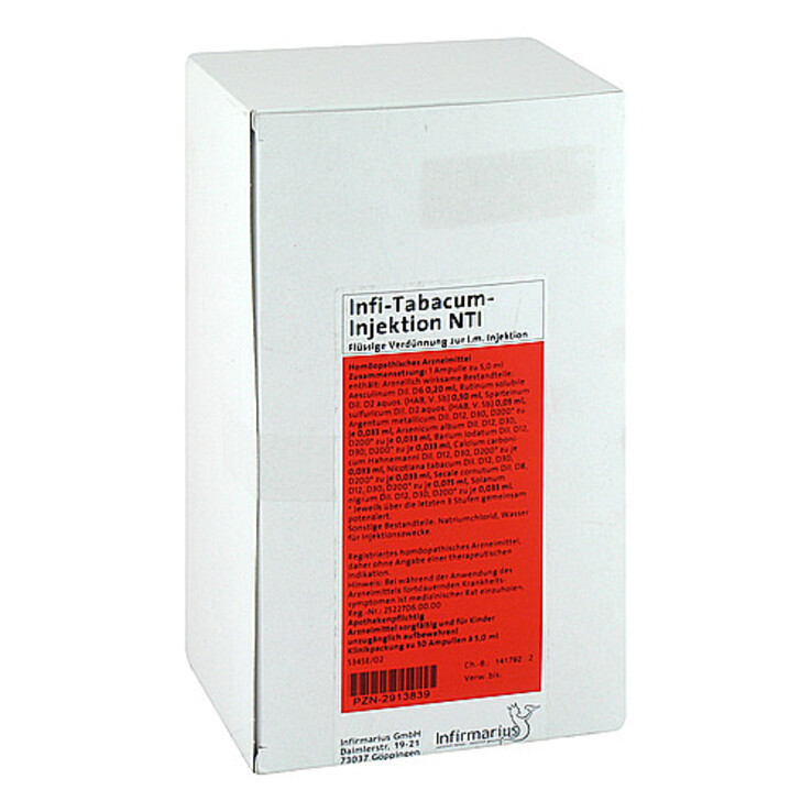 INFI Tabacum Injektion Nti Ampullen, 50X5 ml