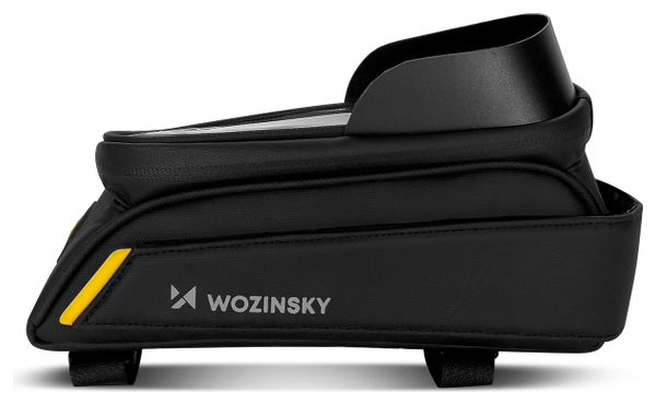 Sacoche de cadre de vélo Wozinsky avec étui pour téléphone 1L noir