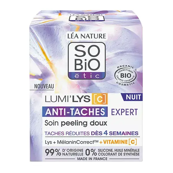 Léa Nature SO BiO étic Lumilys C Cuidado Noturno Esfoliante Orgânico Suave 50ml