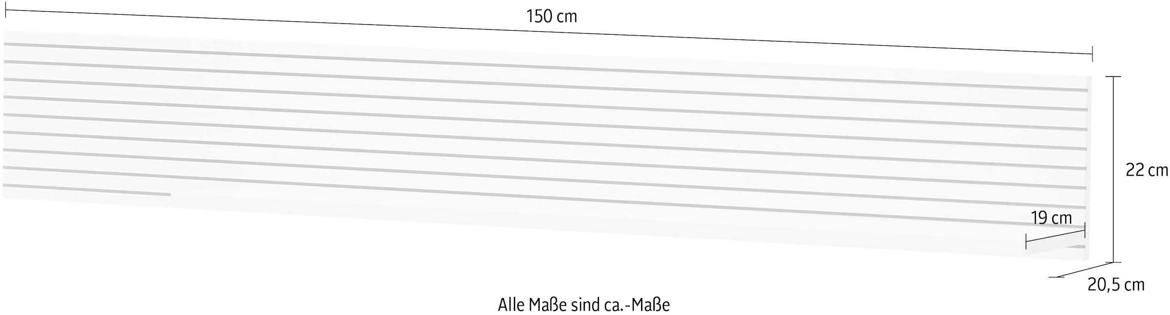 INOSIGN Wandboard »Hudson« in moderner Trendfarbe, Breite 150 cm