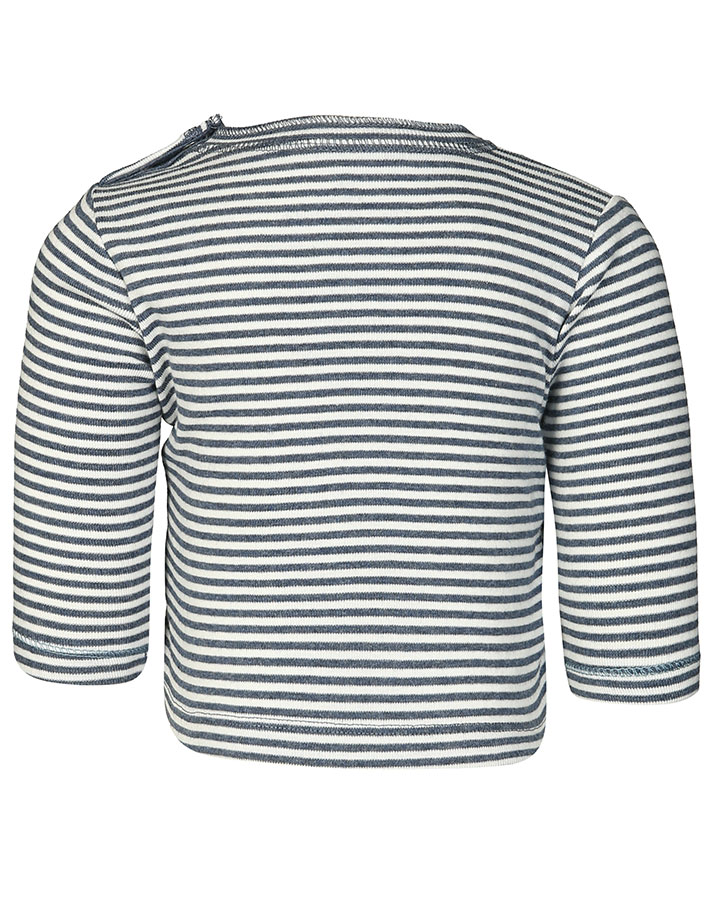 Langarm-Shirt KIRAZ gestreift in indigo melange