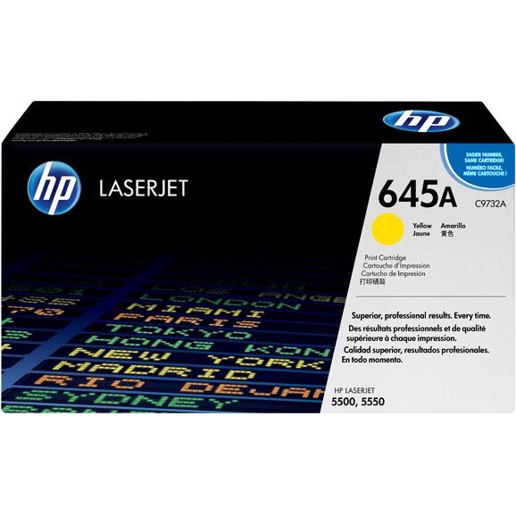 HP 645A toner LaserJet jaune authentique