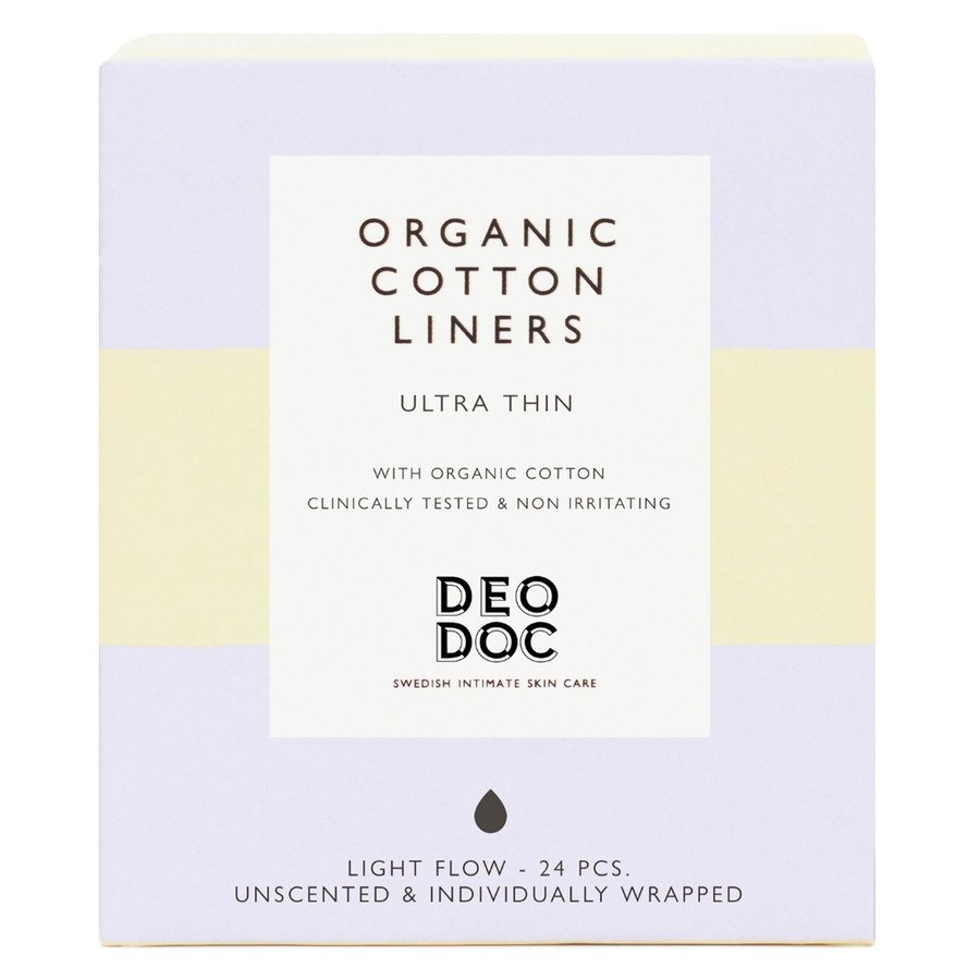 DeoDoc Organic Cotton Liners Individually Wrapped 24pcs