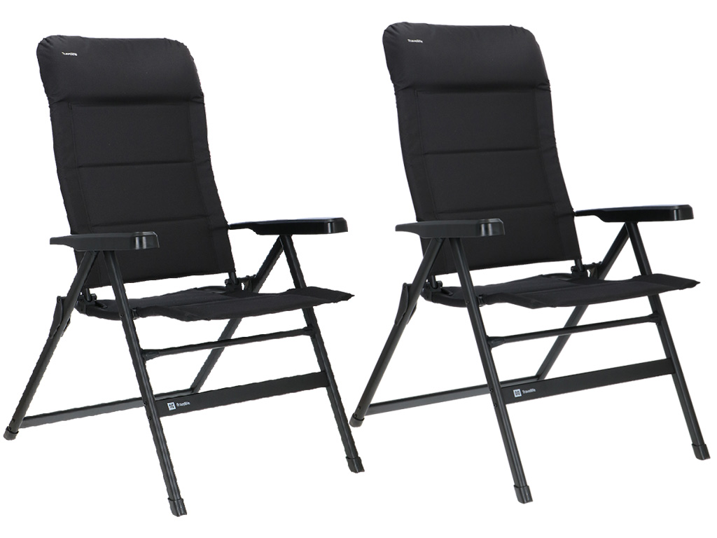 Travellife Festo L set van 2 standenstoelen - Graphite Black