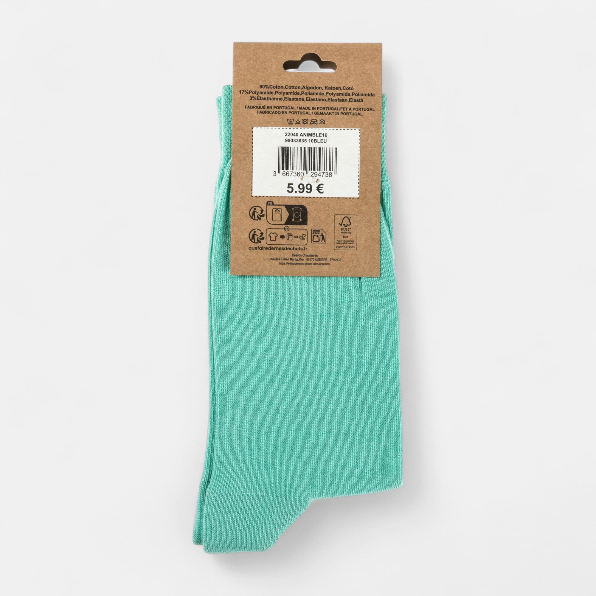 Chaussettes Homme bleu