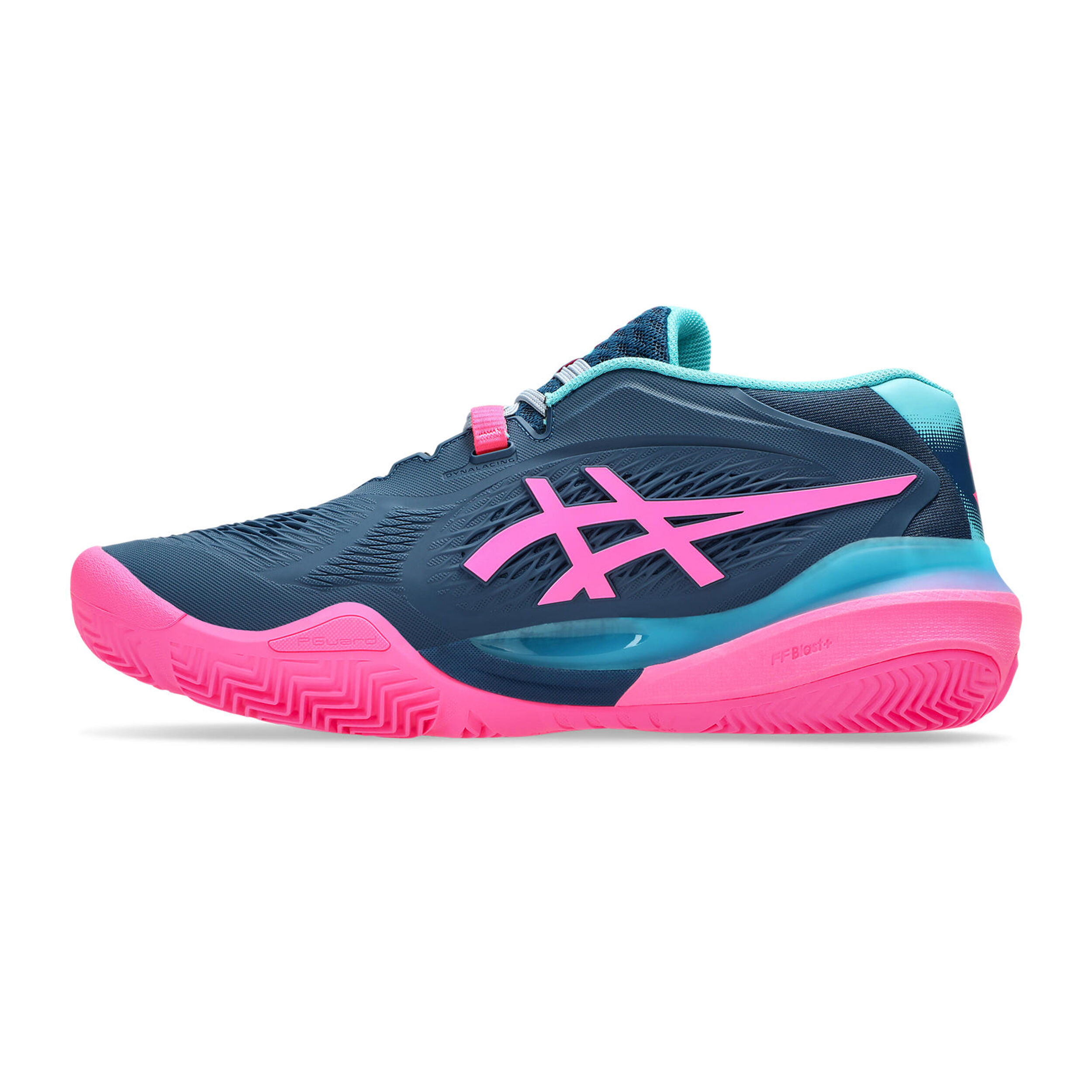 ASICS Gel-Resolution X Chaussures Padel Hommes - Bleu Petrol, Pink