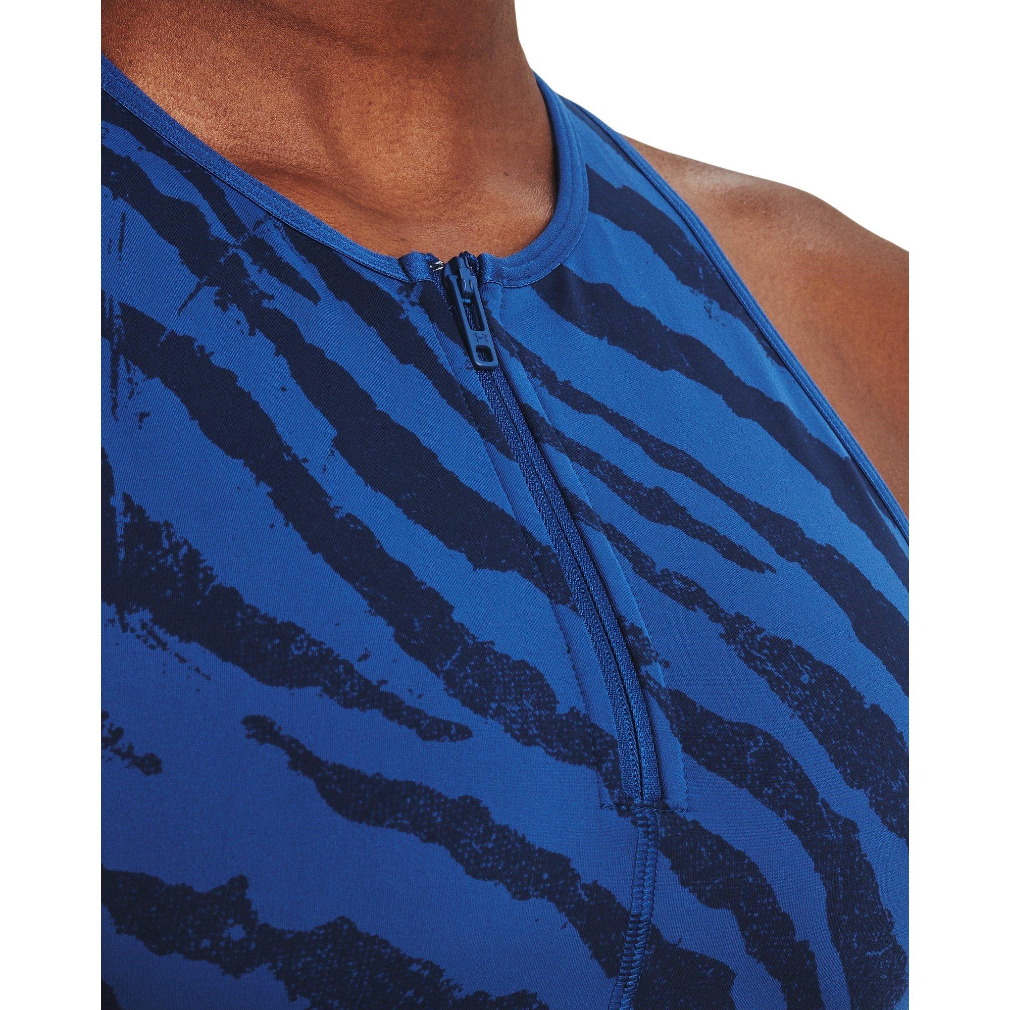 Under Armour UA Project Rock Meridian Zip Tank Top Womens