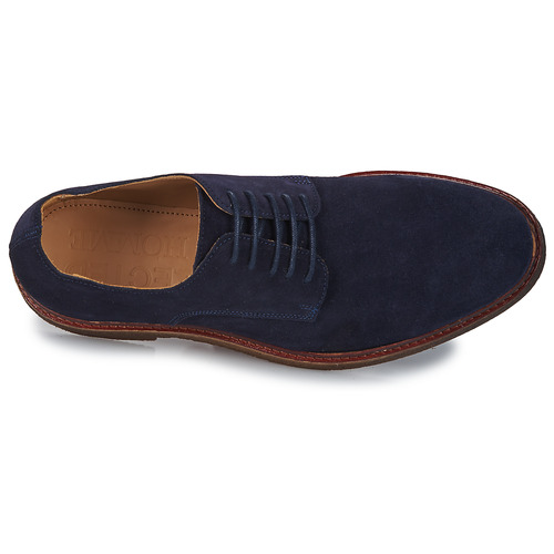 Selected - SLHLUKE SUEDE DERBY - Marine
