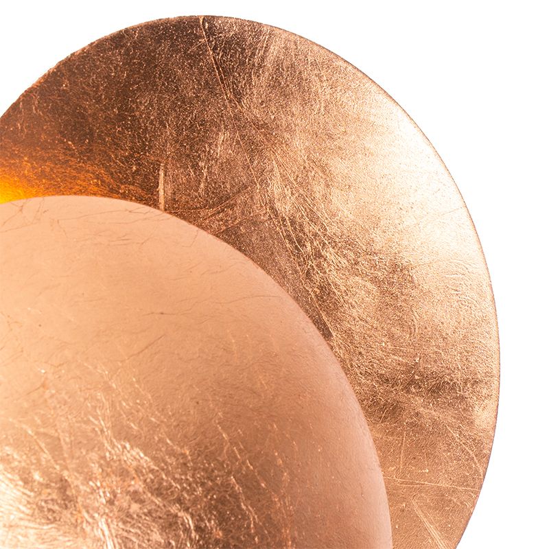 Moderne wandlamp koper rond 20cm - Sunrise