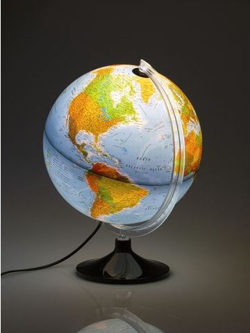 Globe - Solid Line - Wereldbol - 30cm - Kunststof - Nederlandstalig