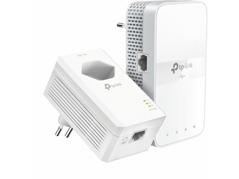TP-Link Powerline TL-WPA7617 KIT(CH) Starterkit AC1200 AV1000 Gigabit WLAN Powerline Adapter Kit mit Steckdose