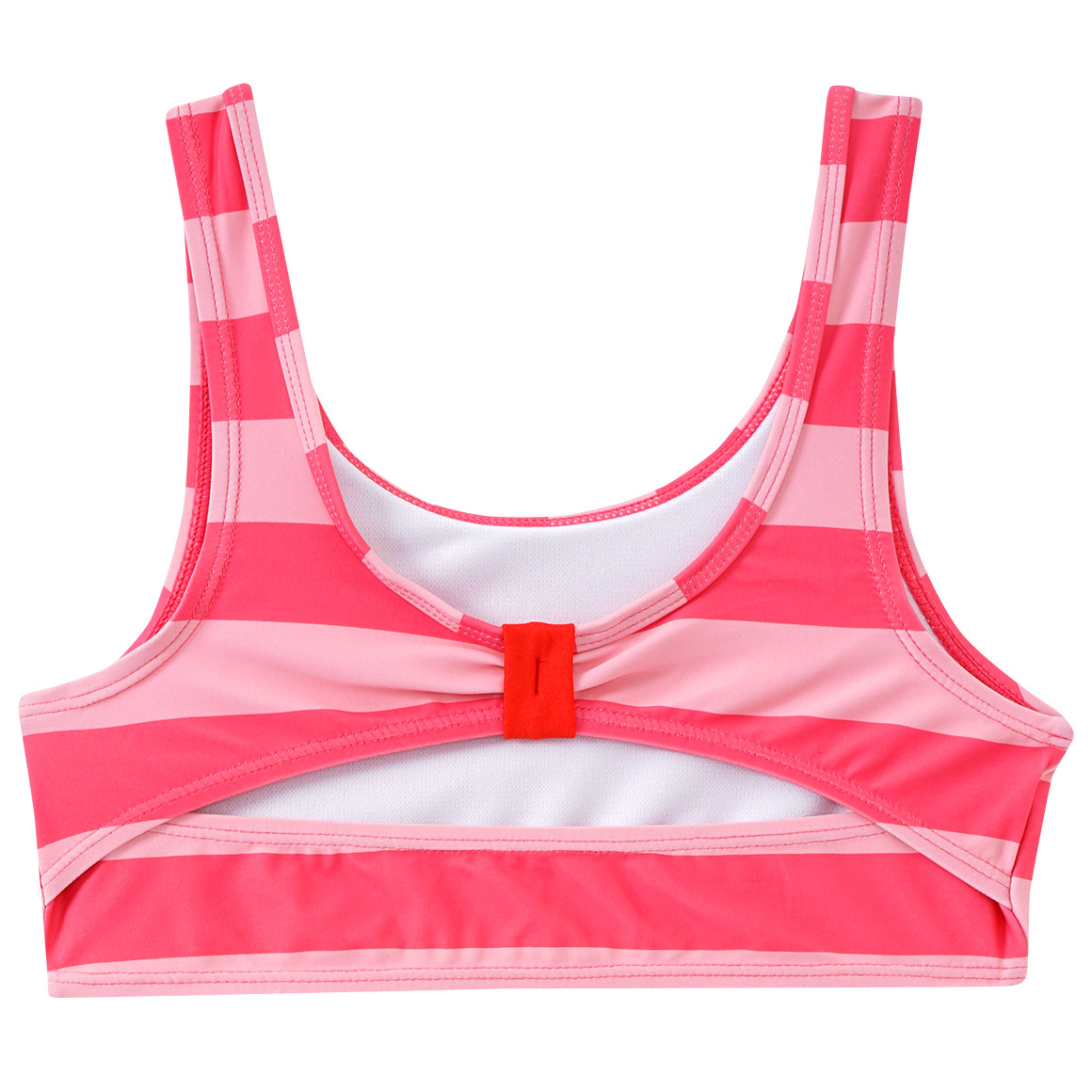 Famy Mädchen Bikini mit Streifen pink / rosa