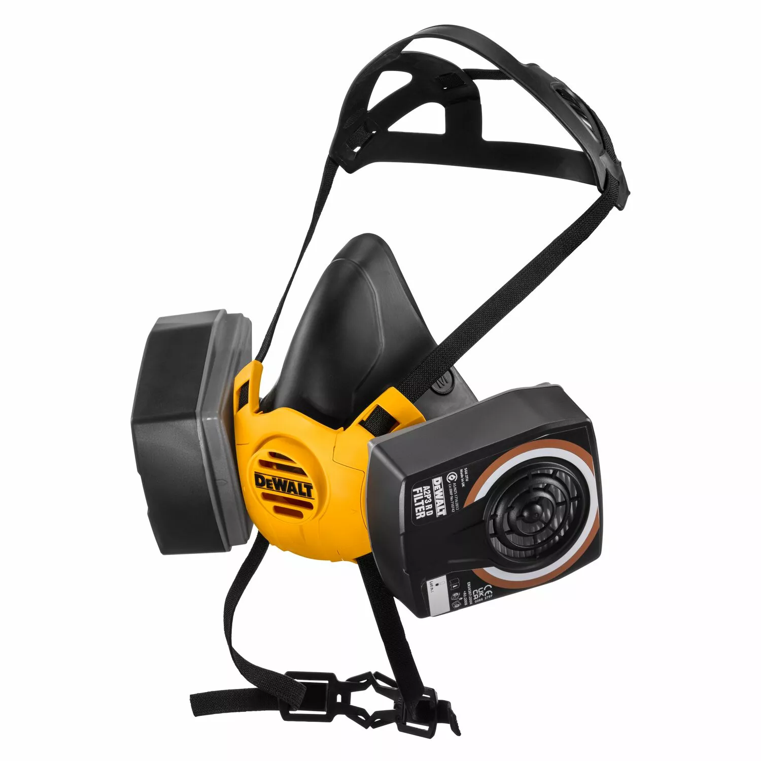 DeWalt DXIR1HMLA2P3 Lichtgewicht Halfgelaatsmasker met A2P3 filters - Maat L