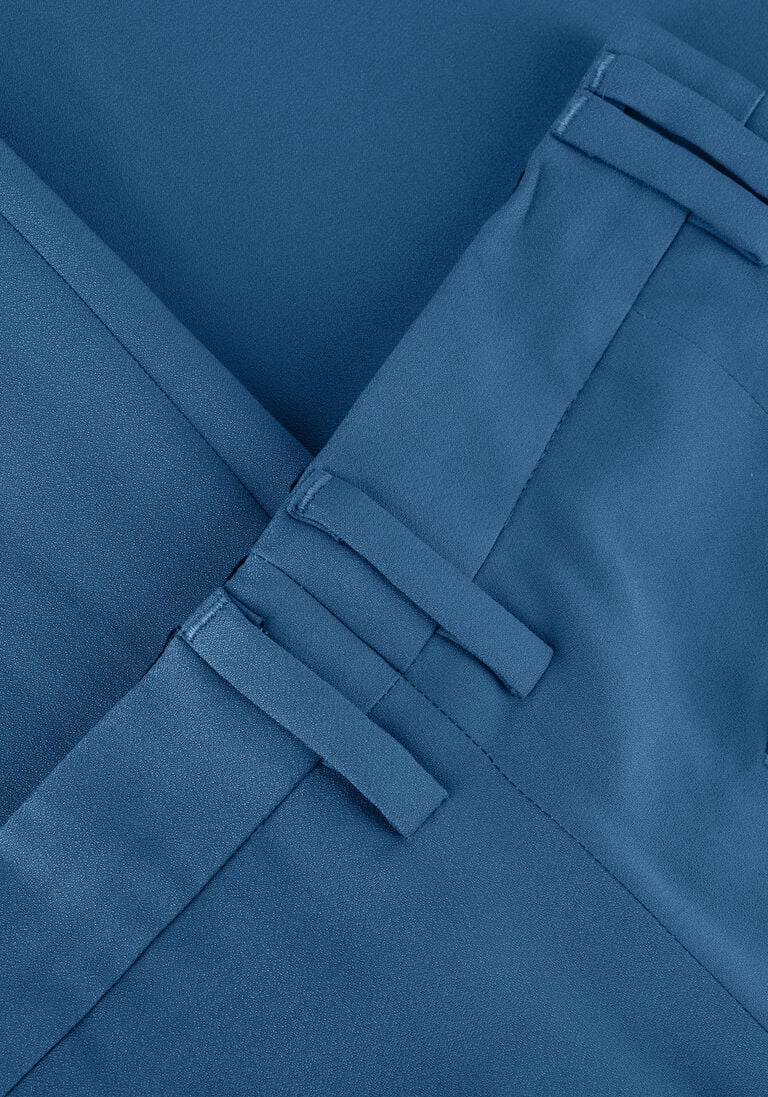VANILIA blauwe vanilia pantalon crepe tailored wide pant