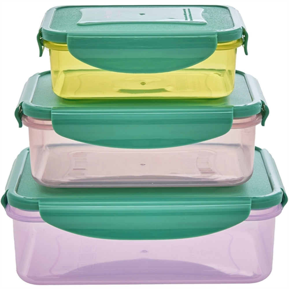 Multicolor Opbevaringsbøtter 3-pak - Rice