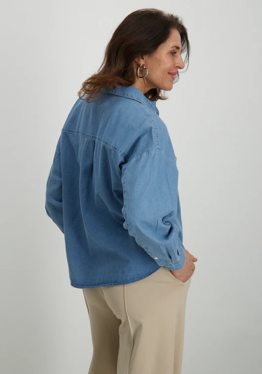 Ichi Blouse Denim Archer 20122389