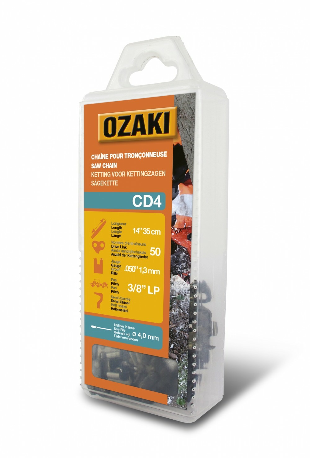 Chaîne de tronçonneuse ozaki semi carrée: .3/8