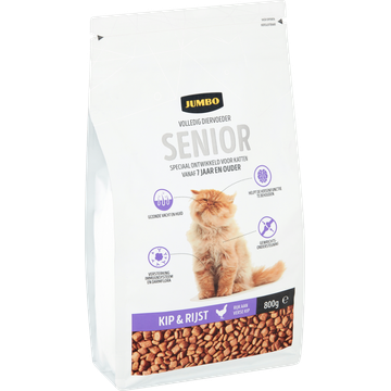 Jumbo Volledig Diervoeder Katten Senior Kip & Rijst 800 g