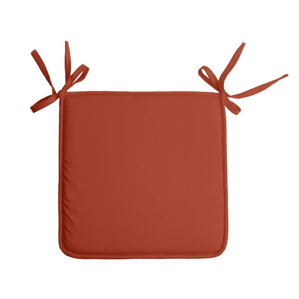 Stof Textile Home stoelkussens - terracotta - 38 x 38 x 3 cm