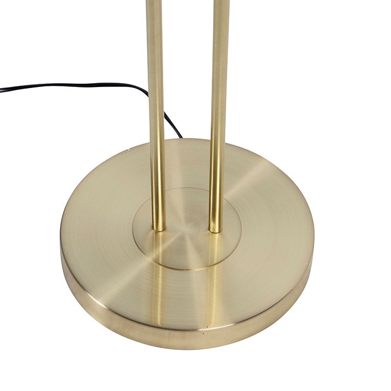 Vloerlamp goud met leesarm incl. LED en USB-poort - Sevilla