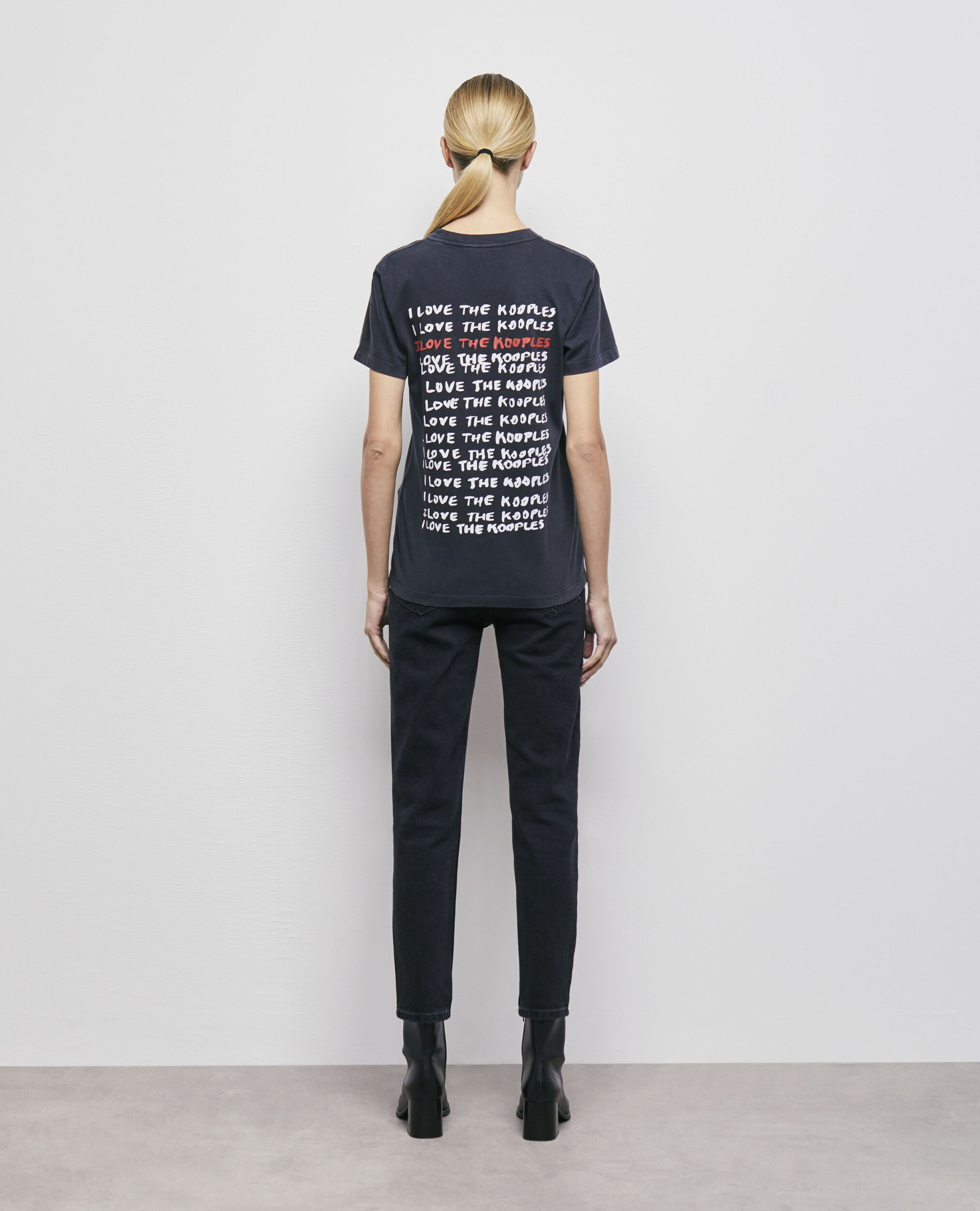 T-shirt Love Kooples noir
