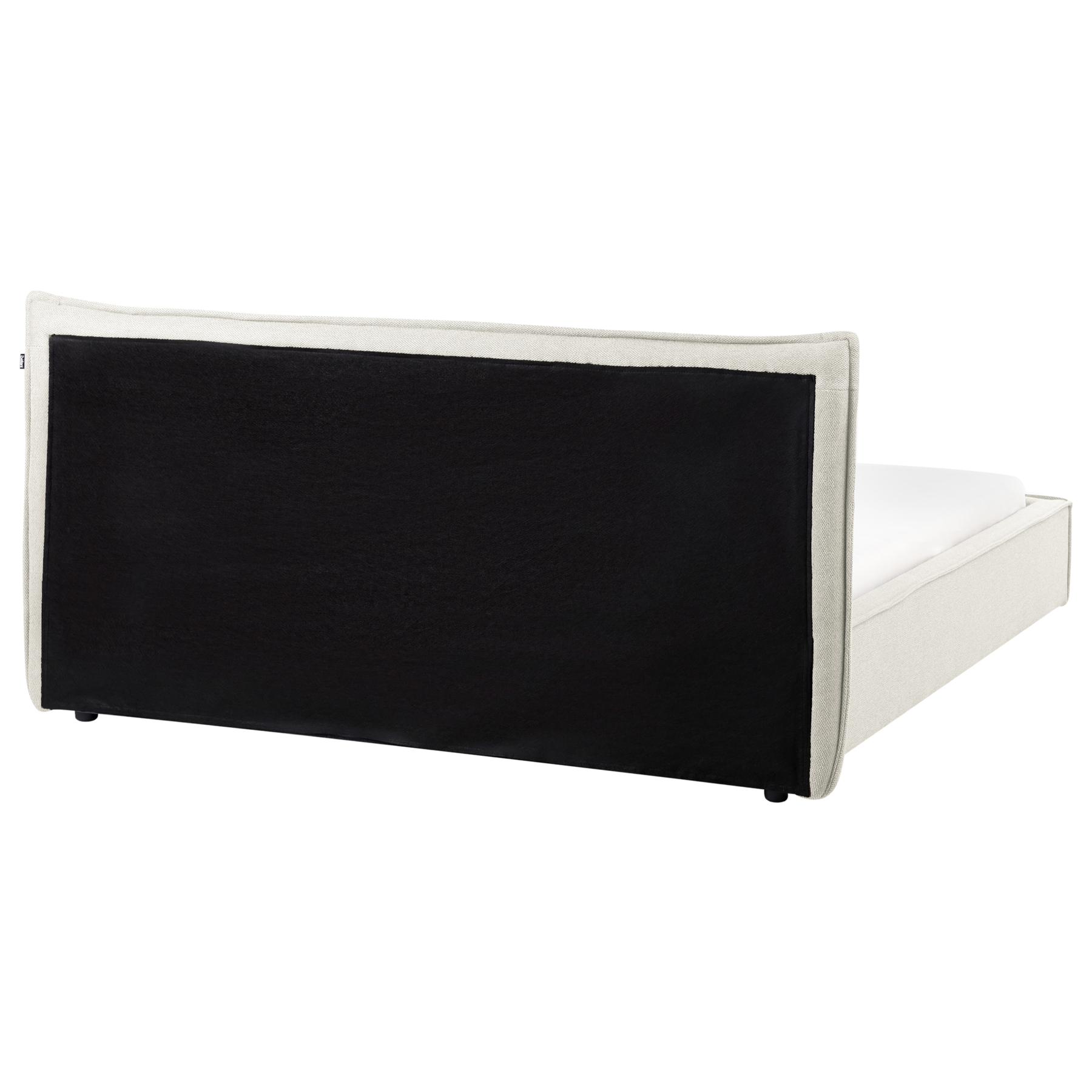 Beliani-LESTRE-Tweepersoonsbed-Gebroken wit-160 x 200 cm-Linnen
