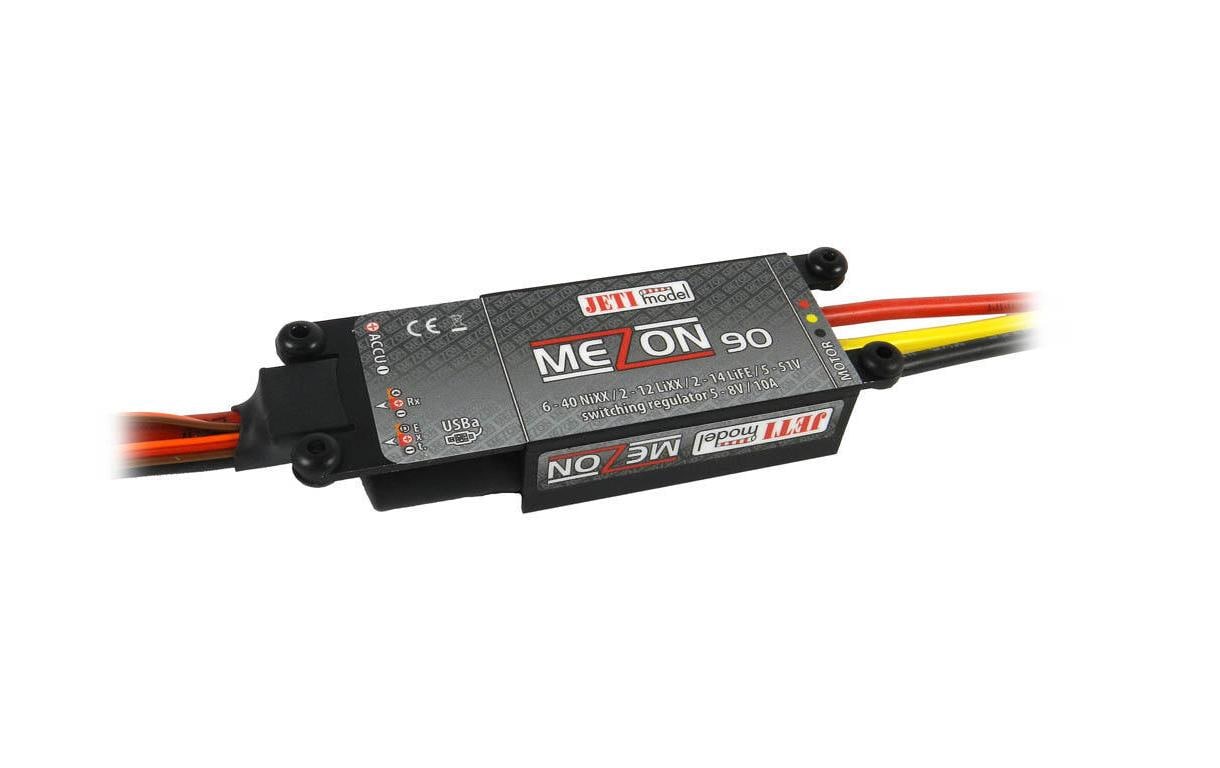 Brushless Regler MEZON 90 90A, 2-12S, S-BEC<br>Brushless ESC für Flugmodelle mit BEC & Telemetrie