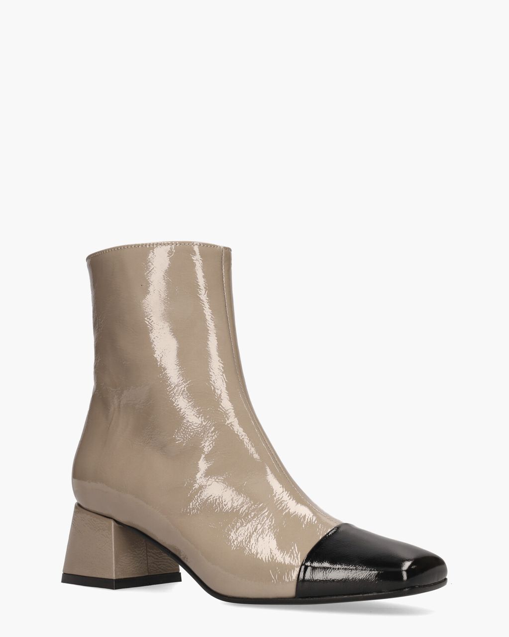 Gioia Vanessa Taupe/Zwart Dames Enkelboots