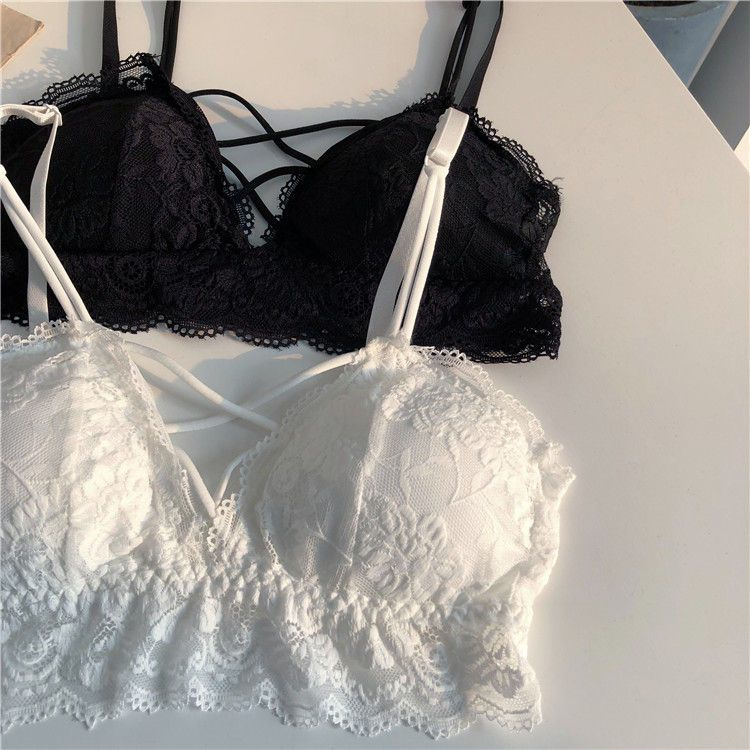 KONGER - Kanten bralette met bandjes