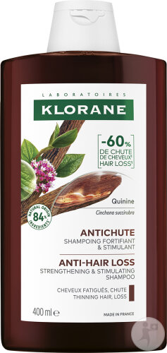 Klorane Quinine & Edelweiss Bio Shampoing Fortifiant & Revitalisant Chute De Cheveux 400ml