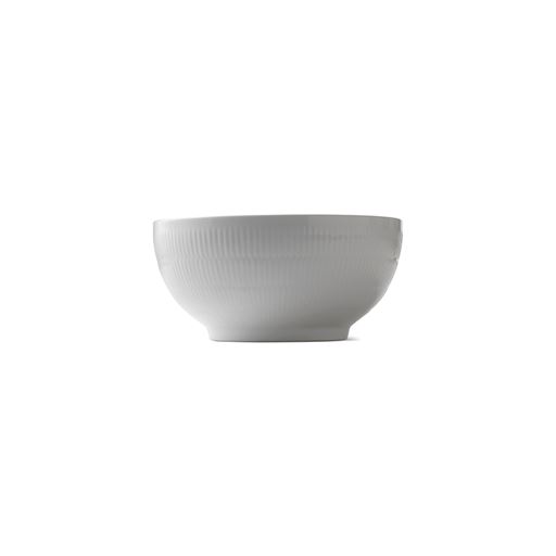 Royal Copenhagen Hvid Riflet Salatskål, Ø24 cm