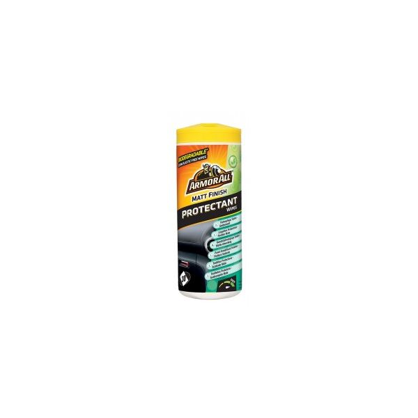 Armor All® - Toallitas para salpicaderos acabado mate para el cuidado de tu coche - Limpia, matiza y protege rápido en un paso - 30 unidades E303289100