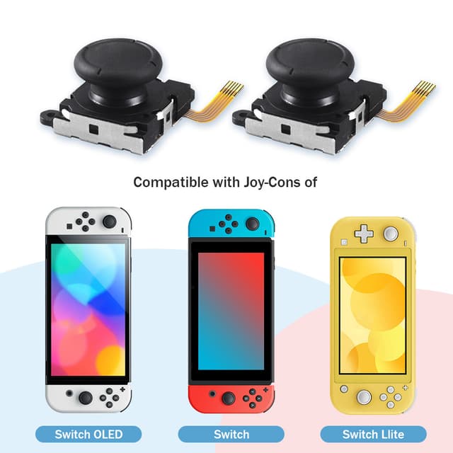 Hall Effect Joystick Udskiftningssæt til Switch OLED