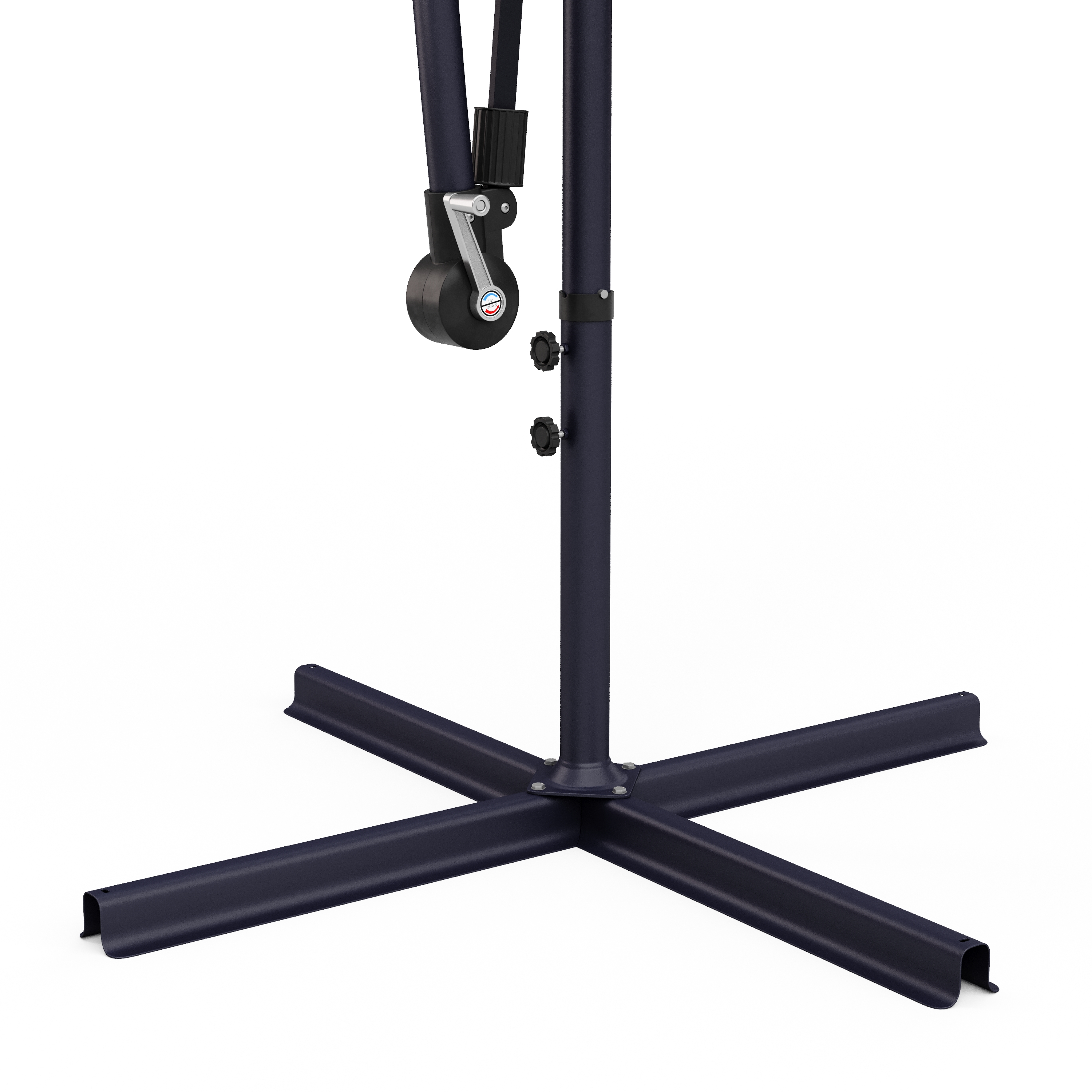 Sonnenschirm Ampelschirm BAY mit LED 300 cm blau