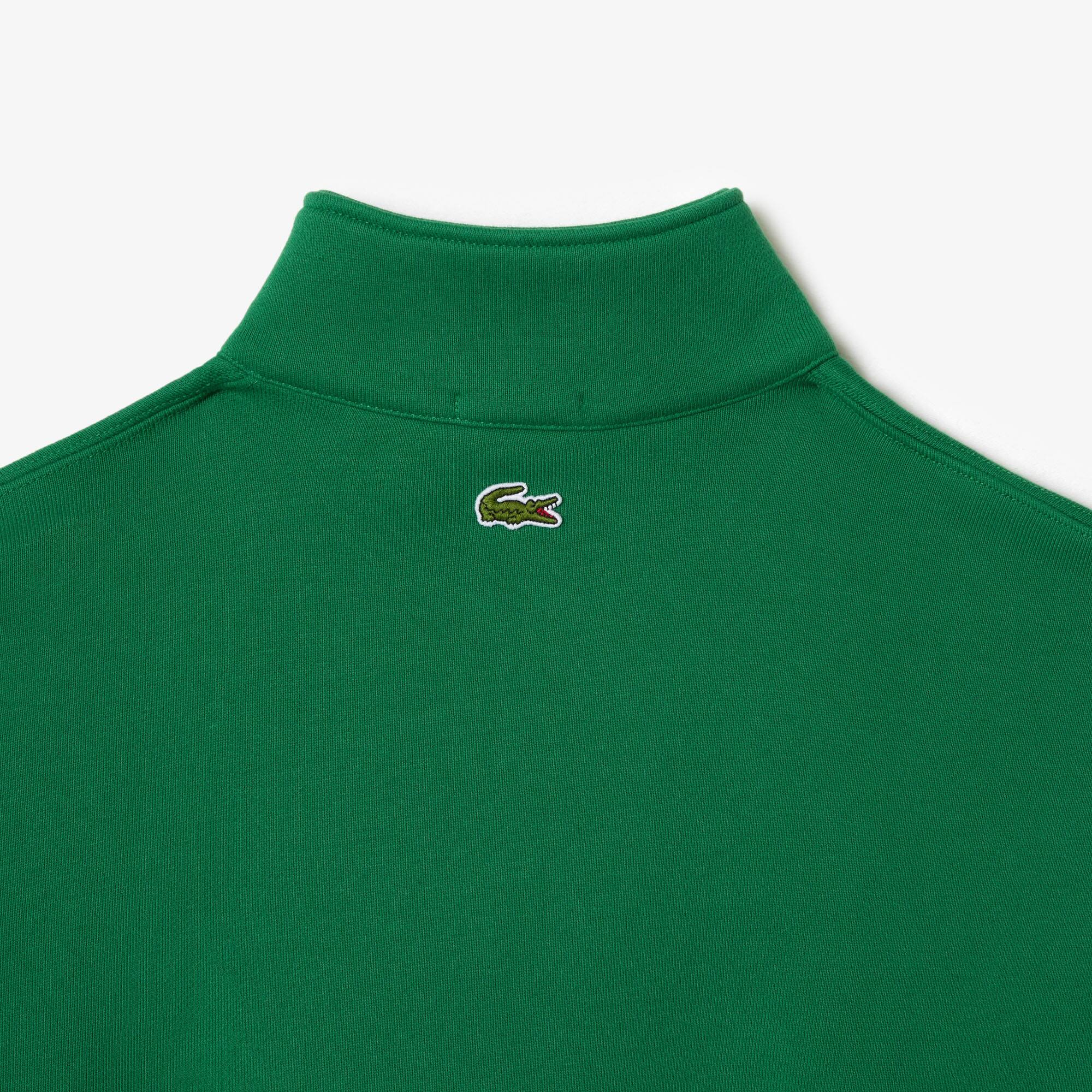 Sweatshirt Jogger unisexe col montant zippé en coton biologique Sweatshirts - Vert - Lacoste - Unisex