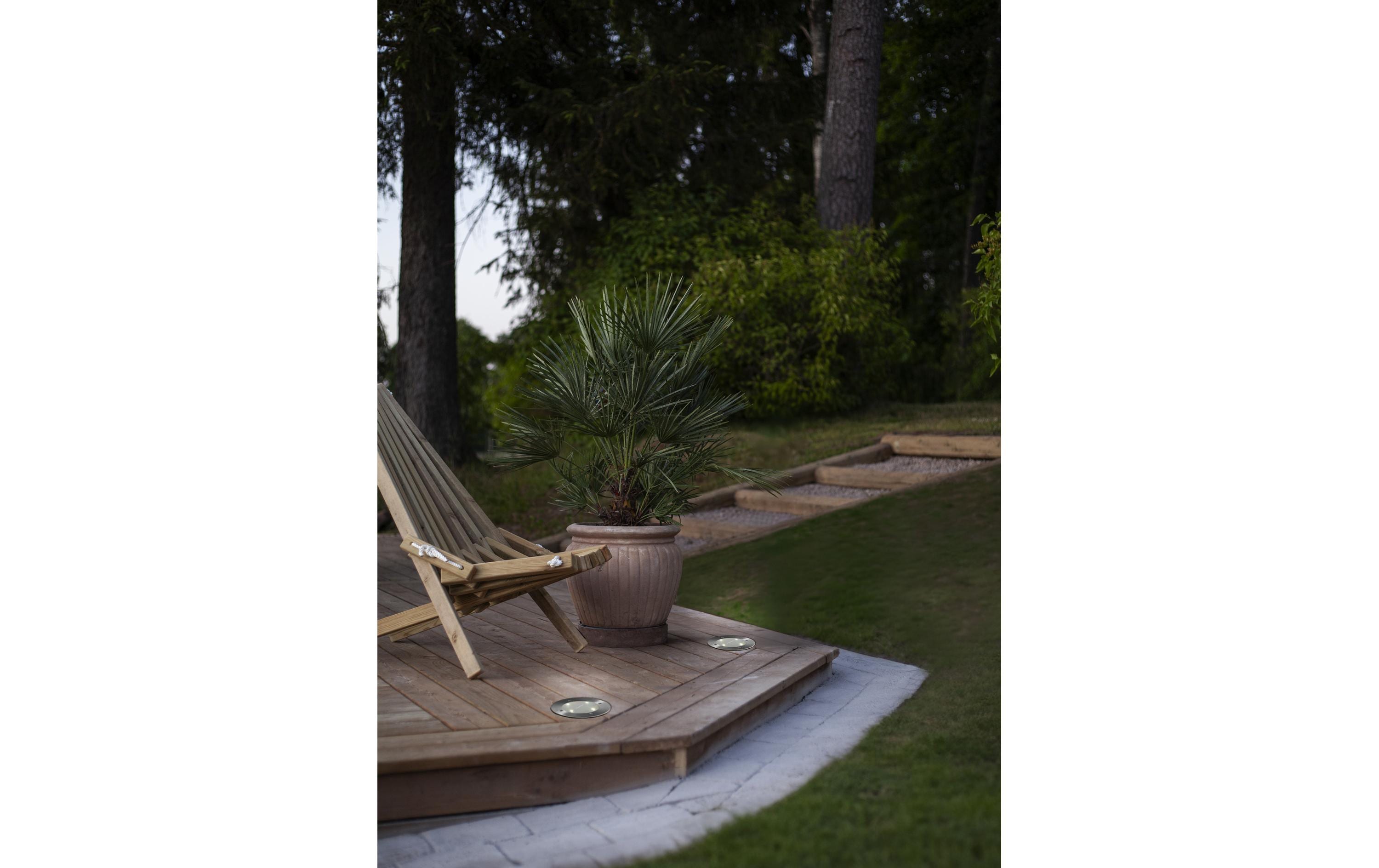 Gartenlicht Scheinwerfer Decklight Silber, WarmweissSolargartendekoration