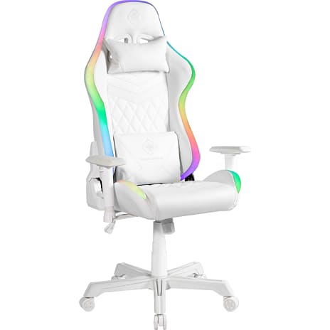 Deltaco RGB gamerstol GAM-080 - hvid