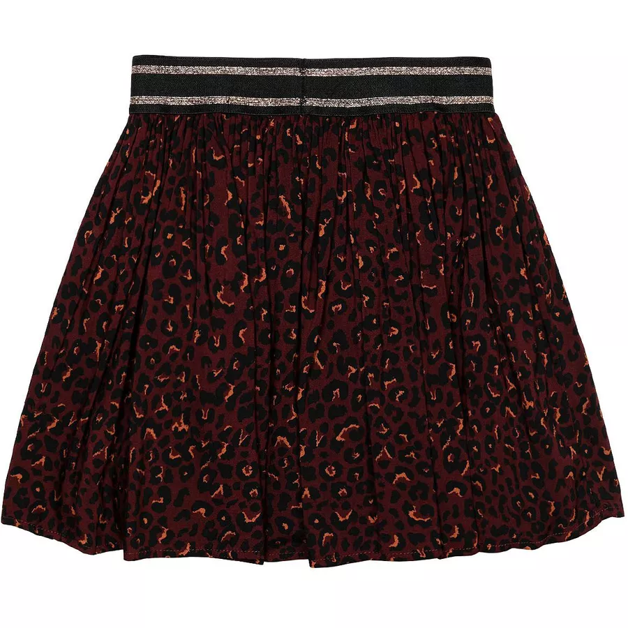 MINOTI Rock mit Leopardenmuster Braun