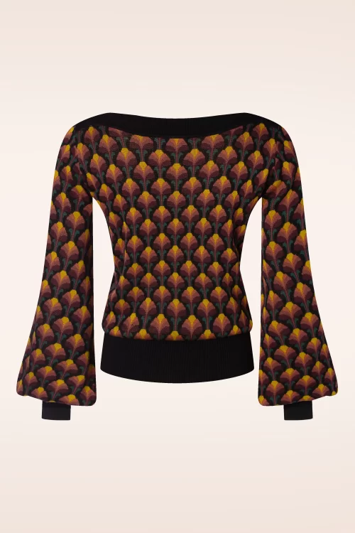 King Louie Erin Bell top in Waterloo zwart