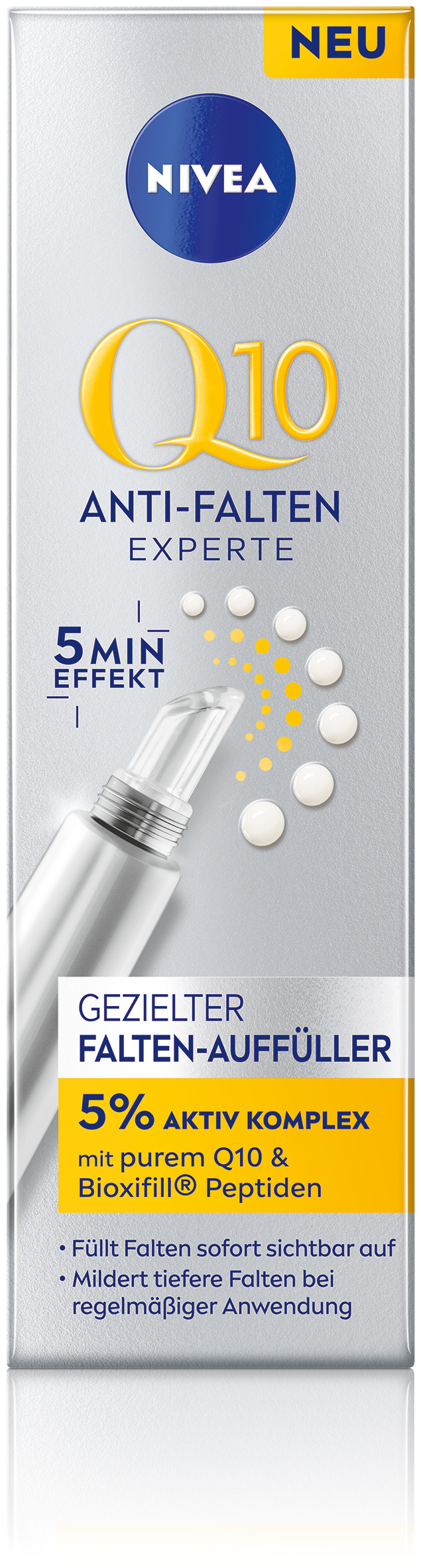 Nivea Q10 Expert Falten-Auffüller<br>15 ml, Tube, gezielt