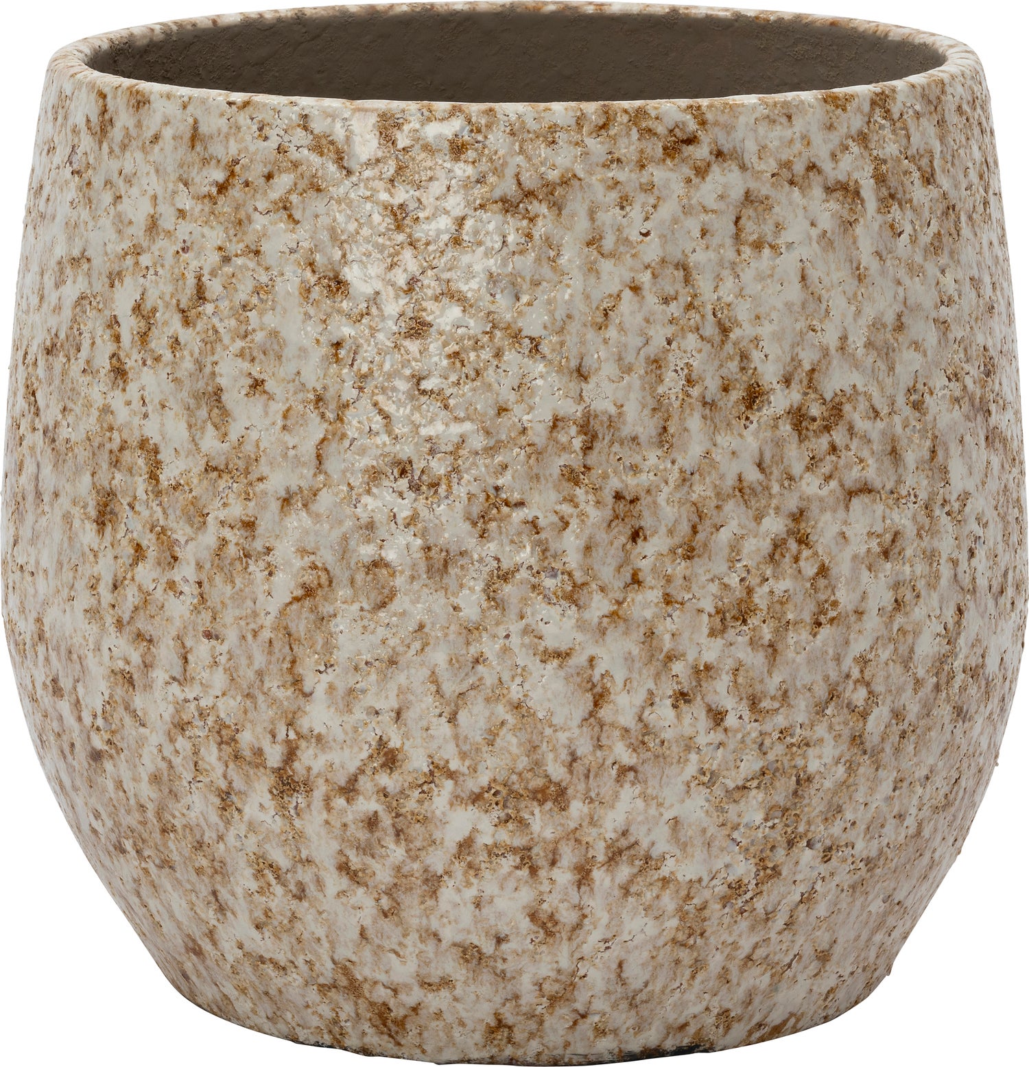 Intratuin bloempot Rida wit / bruin D 29 H 27 cm
