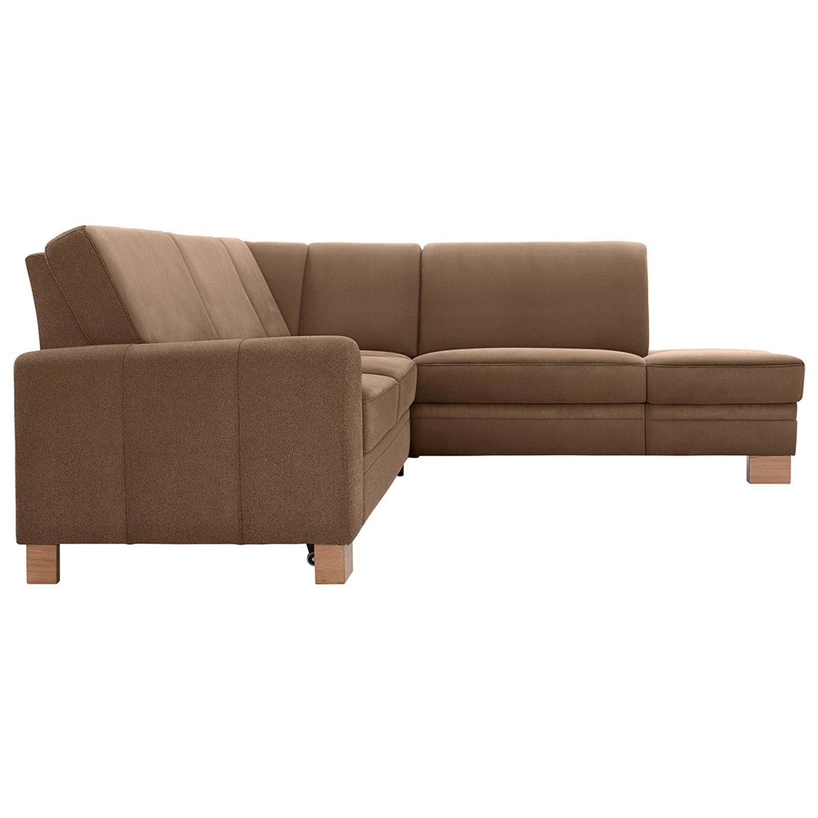 polsterpower Ecksofa - Holiday mandel - Basismodell - Ottomane rechts