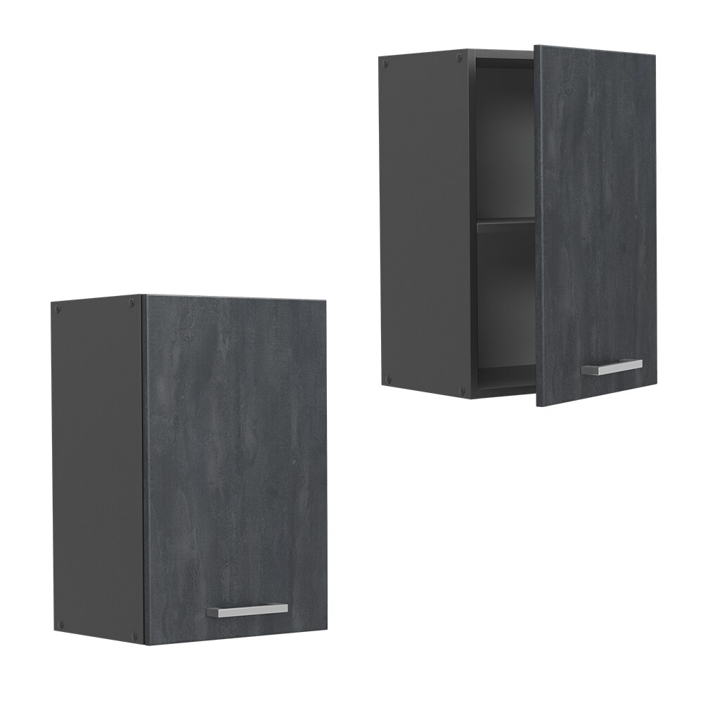 Vicco Hängeschrank R-Line Schwarz Beton Anthrazit 40 cm