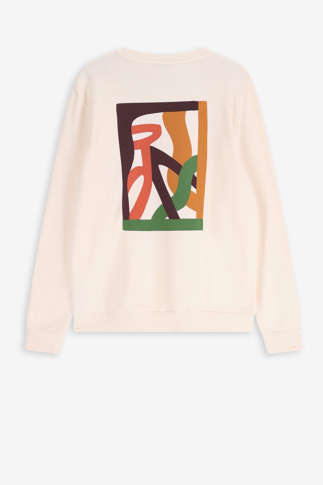 Witte sweater met print