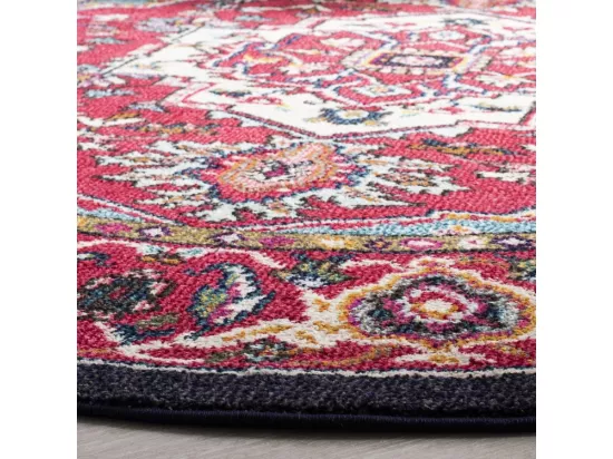 Tapis Red & Turquoise 122 X 122 cm - Valentina
