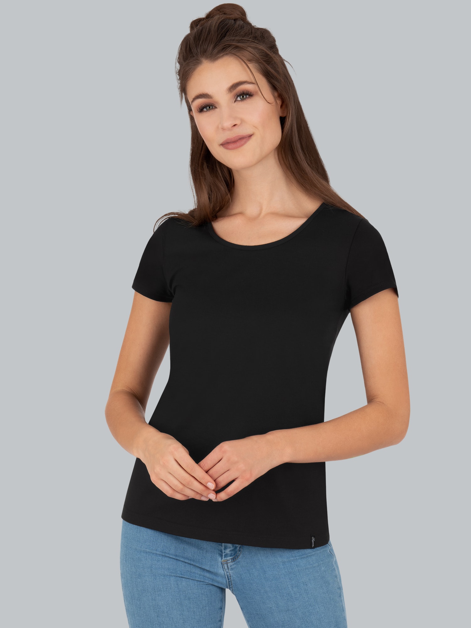 T-Shirt  mit kurzen Ärmeln Schwarz
